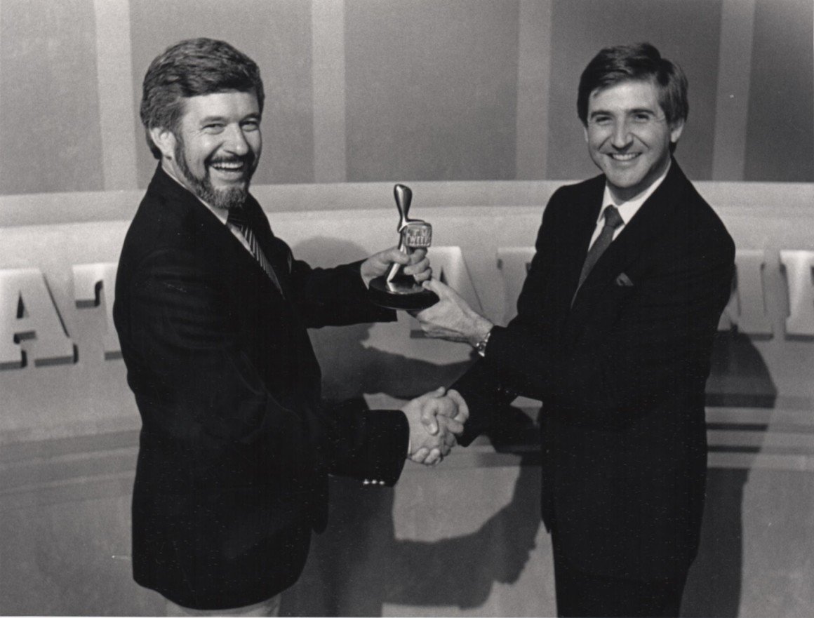 Keith and Stephen winning the 4th Logi Award