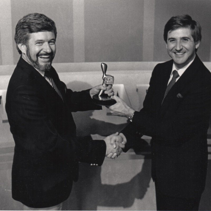 Keith and Stephen winning the 4th Logi Award