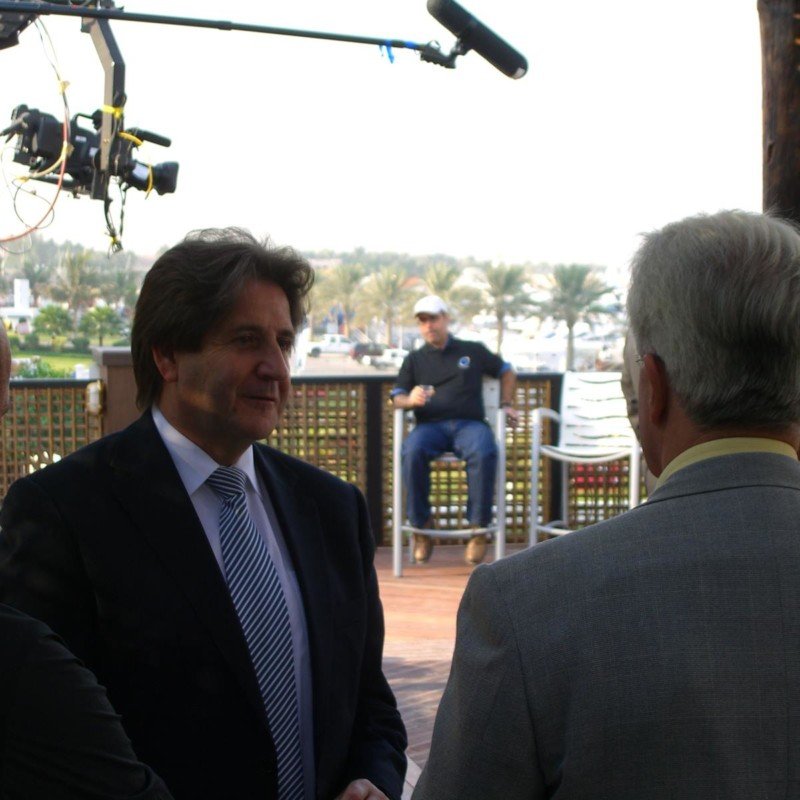 On the set of Good morning UAE