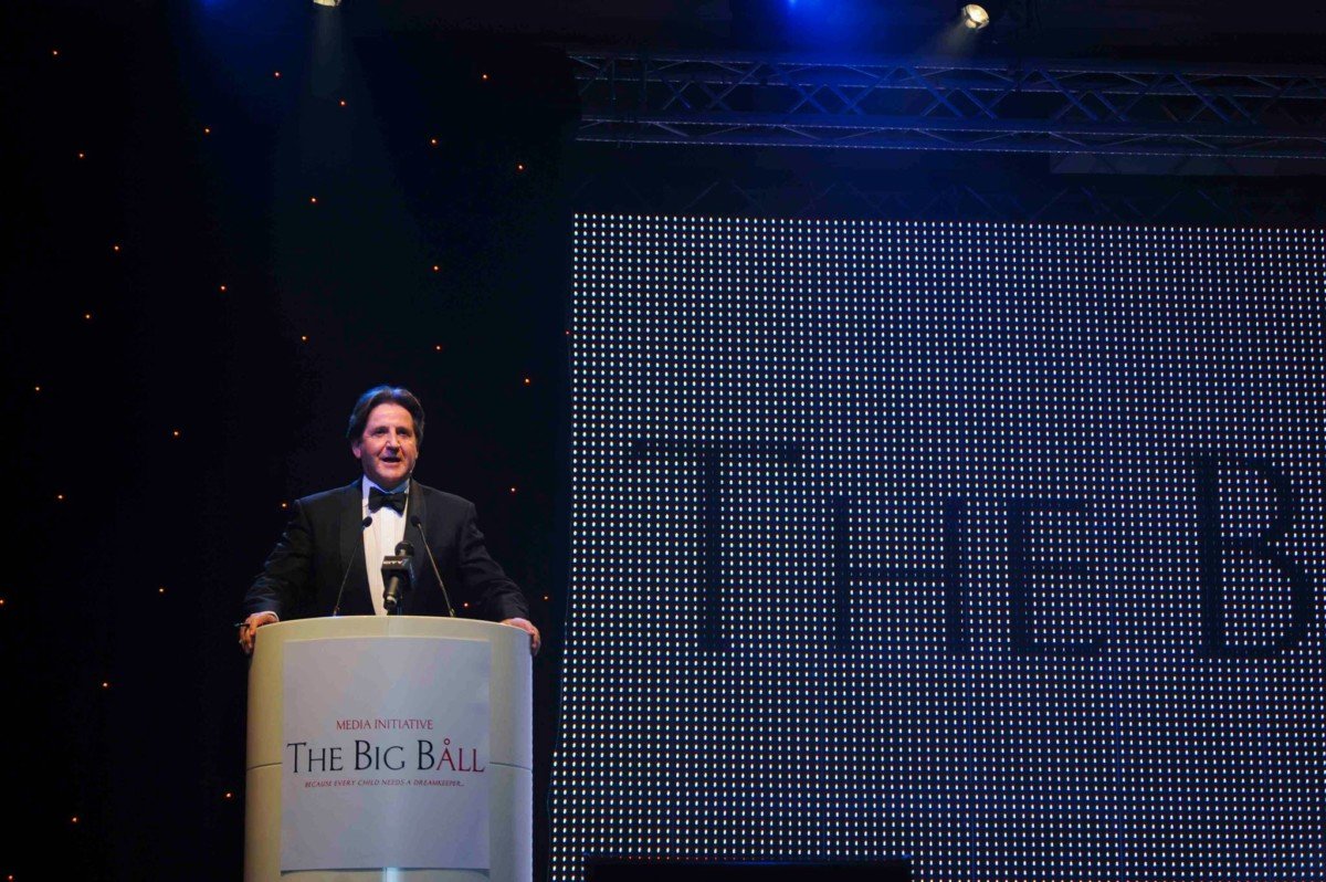 Stephen Hosting The Big Ball Charity