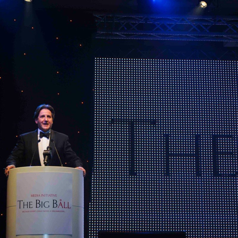 Stephen Hosting The Big Ball Charity